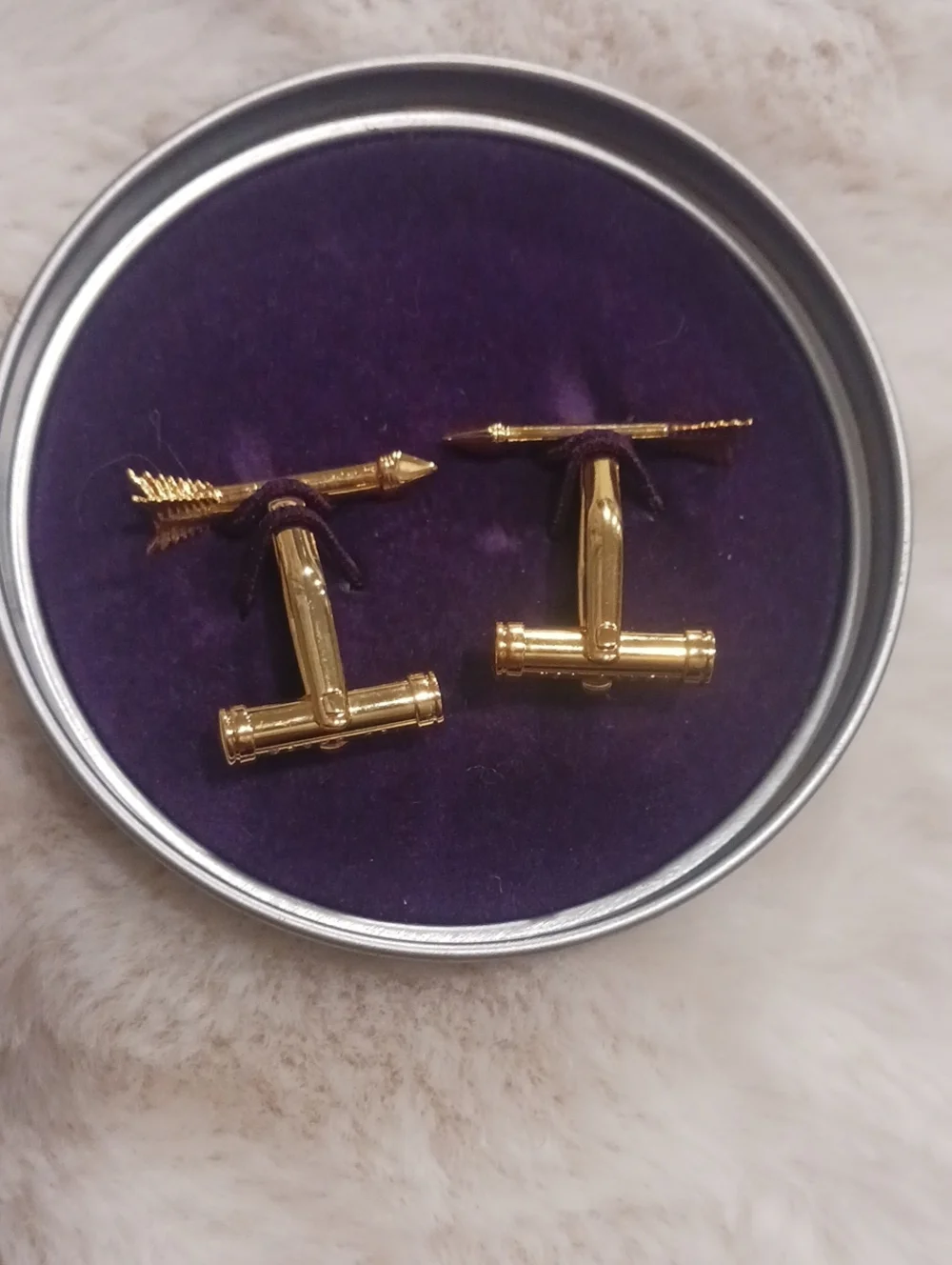 Ted Baker Gold Arrow Motif Cufflinks